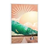 artboxONE Poster mit weißem Rahmen 18x13 cm Natur Let's 