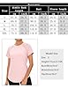 Gyabnw Women's Sports T-Shirt Gym Tops for Women Crew Neck Back Mesh Yoga Workout Running Fitness Athletic Short Sleeves Tee Light Pink #5