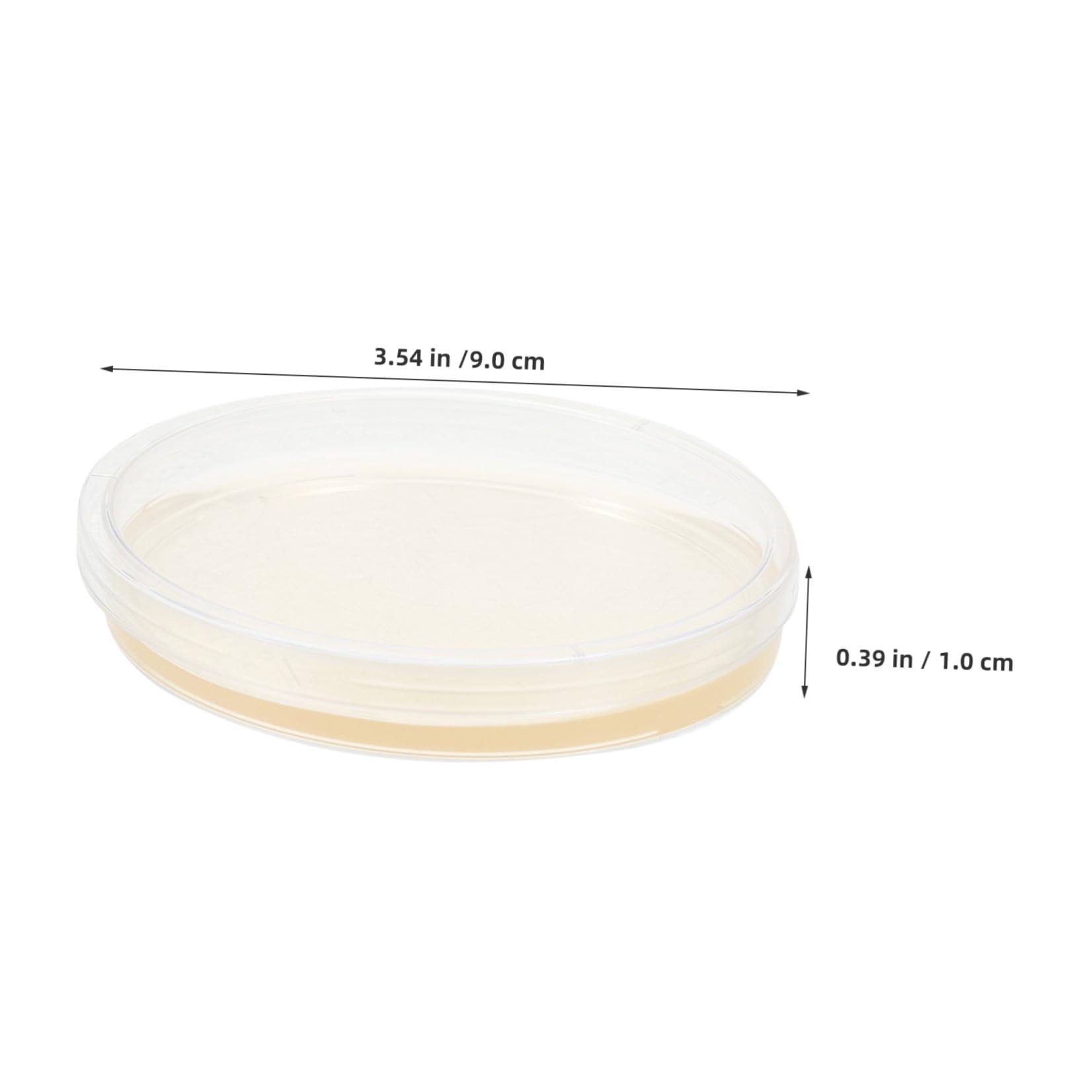 SECFOU Piastre di Petri in Plastica Agar Nutriente 20 Pezzi 9 Cm Coperchi Ermetici per Colture Stabili di Funghi e Cellule Uso Laboratoriale e Ricerca