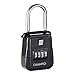 Champs Combination Realtor Lock, 4 Digit Key Padlock, Real Estate Key Lock Box, Set-Your-Own Combination