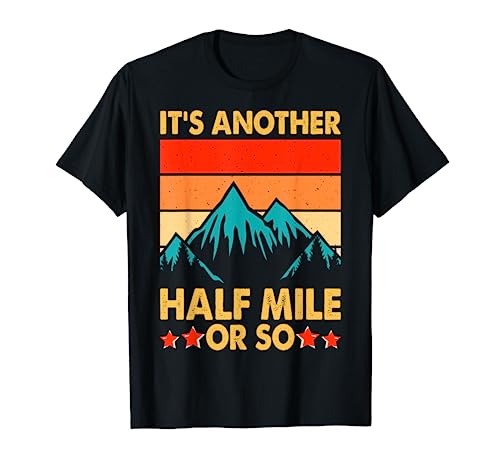 Funny Outdoor Hiking retro vintage sunset gifts for Hiking Camiseta
