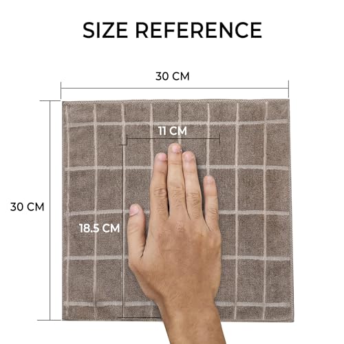 Image of Cutting EDGE 200-300 GSM High Performance Kitchen Towel, 30x30cm(Set of 5) | Material: 200-300 GSM Microfiber, High Performance Kitchen Towel, Ideal for Kitchen & Appliance Cleaning
