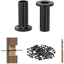 PLANTOP 100 Pack Black Cable Railing Protector Sleeves for 1/8