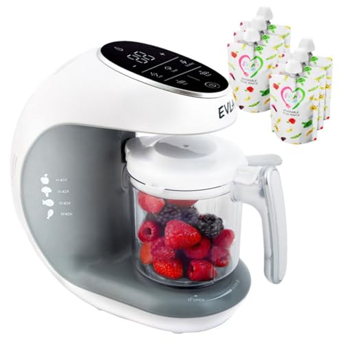 Baby Food Maker Baby Food Processor Blender Grinder Steamer Cooks Blends Healthy Homemade Baby Food in Minutes Self Cleans…