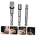 LOORGVEL 3-Piece Socket Adapter Drill Bits Set Power Nut Driver Drill Bit Adapter for Power Tools Impact Socket Driver