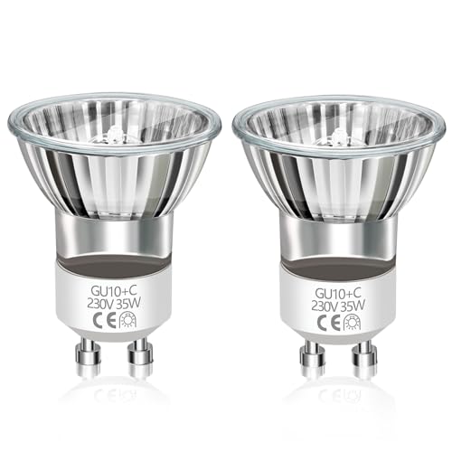 Caldarax Ampoule Lampe Lave Mini GU10 35W Dimmable, 230V MR11 Ampoules Spot, 420LM Blanc Chaud 2800K, Ampoule Réflecteur pour Lampe À Lave Chauffe-bougies, 35mm de...