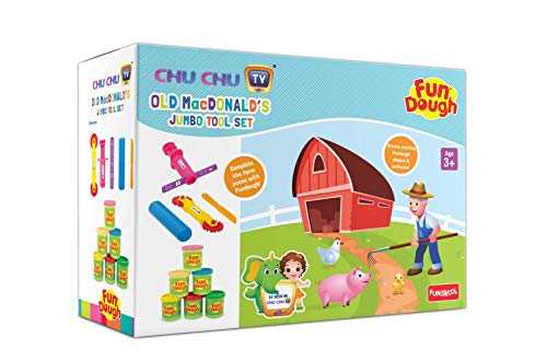 See full amazon price history chart for Fundough - Chu Chu Old McDonalds Jumbo Tool Set, Cutting and Moulding Playset, 3years +, Multi-Colour Fundough - Chu Chu Old McDonalds Jumbo Tool Set, Cutting and Moulding Playset, 3years +, Multi-Colour (B085WGLBWV) Amazon Price History, Amazon Price Tracker