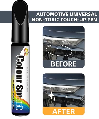 PINKE Car Scratch Remover Pen - Paint Repair and Touch Up Accessory for Automotive Pro Mending (Black)