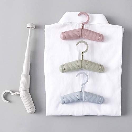 Garderobenständer, Kleiderorganisator, Kleiderbügel/Kleiderbügel, Teleskop-Klappbügel, Reise- und Heimbedarf, einziehbarer, faltbarer Mini-Kleiderbügel, Wäscheständer, 4-teiliges Set Kleiderbügel ( Co