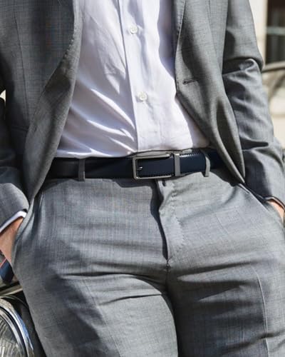 Image of CHAOREN Click Belts for Men - Mens Ratchet Belt 1 3 /8 inch for Dress Pants - Perfect Companion to Men's Oxfords