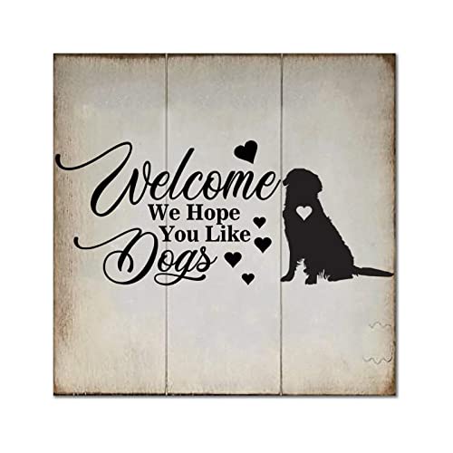 Plaque murale bois Golden Retriever : cadeau idéal de pendaison de crémaillère
