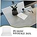 jojofuny 2Pcs Transparent Plastic File Storage Boxes Document Organizer for Cash Savings and Magazines Design for Home and Office Use