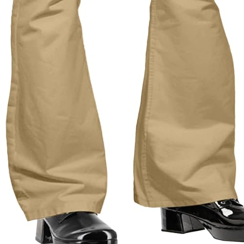 Bell Bottom Jeans for Men Stretch Denim 70s Vintage Flare Pants Retro Wide Leg Pants Men Style3