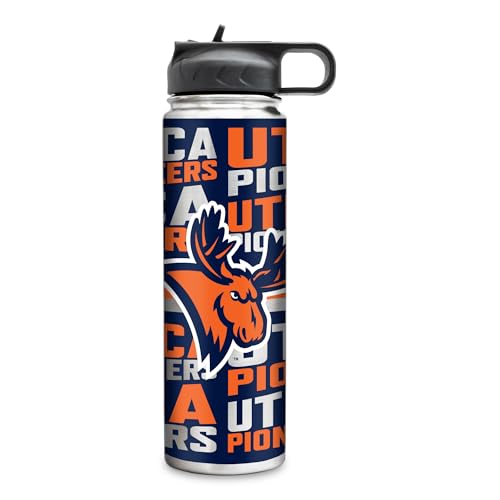 Rico Industries NCAA Utica Pioneers Standard 22oz Stainless Steel Tumbler with Lid - Great For Coffee, Tea, Water or Cocktails
