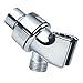 Chrider Adjustable Shower Arm Bracket for Handheld Shower Head, Plastic Adjustable Holder Mount for Hand Held Showerhead, Brass Ball, Chrome