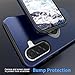 Yamink for Galaxy A36 Case with Screen Protector(Tempered Glass),Hybrid 2 in 1 Protective Slim Fit Sturdy Shockproof Cover with Invisible Magnetic Ring Kickstand for Galaxy A36/A56 6.7 Inch,Blue
