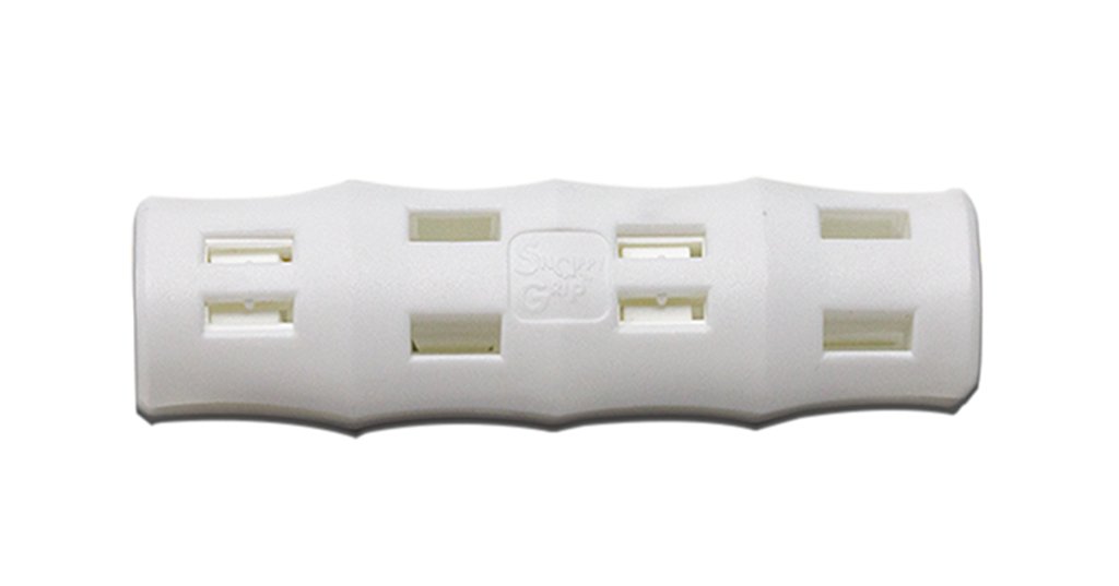 Detailmate White Bucket Handle Thick Handpiece For Wash Buckets, Us Gallon Bucket - Snappy Grip (White/White)