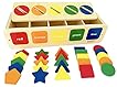 Dailyfunn Montessori Toys Color&Shape Sorting Learning Matching Box For Baby Toddlers 1-3 Year Old