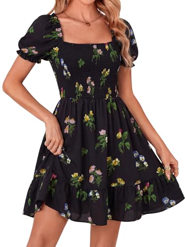 Image of Rooscier Women's Summer Boho Mini Dress