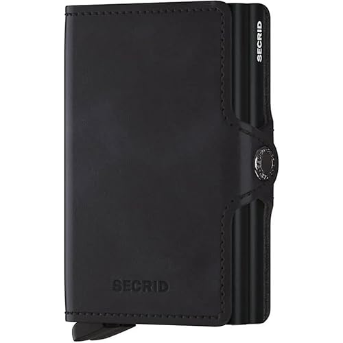 Secrid Twinwallet Vintage Black Leather Wallet