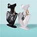 Papinimo Black Resin Jewelry Mannequin Bust Necklace Display Earring Pendant Chain Display Stand Model Holder for Shows Selling Home Decor
