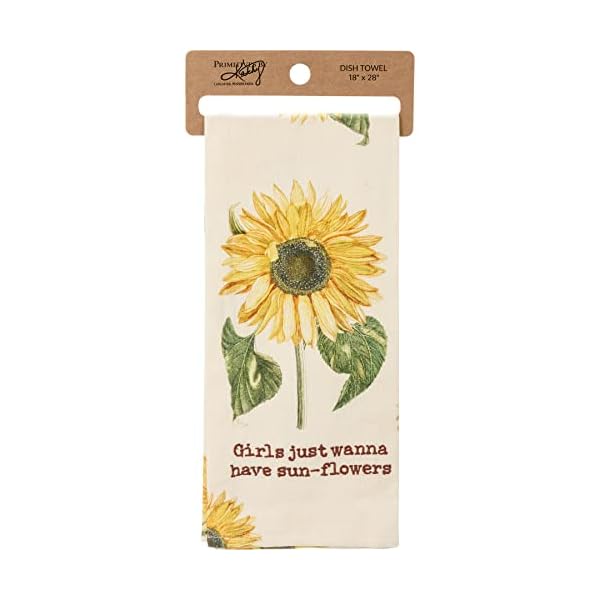   Primitives-by-Kathy-Girls-Just-Want-to-Have-Sun-Flowers-Decorative-Kitchen-Towel-Small