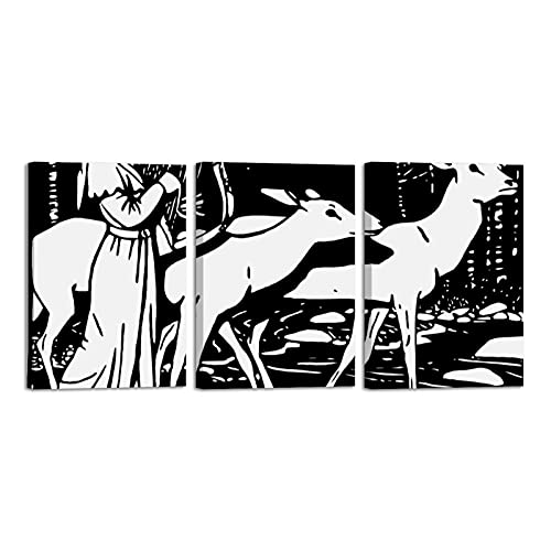 Impression sur toile de renne moderne grand format pour mur