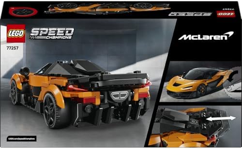 LEGO Speed Champions McLaren W1 Gerçek Süper Araba 77257-9 Yaş ve Üzeri Çocuklar için McLaren Kıyafetli Sürücü Figürü İçeren Yaratıcı Oyuncak Yarış Arabası Yapım Seti, Hediye Fikri (287 Parça) - Görsel 5