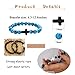 Svovin 12Pcs Fashion Religion Cross Men Women 8mm Natural Stone Lava Tiger Eye Stretch Anxiety Bracelets Unisex 7.5