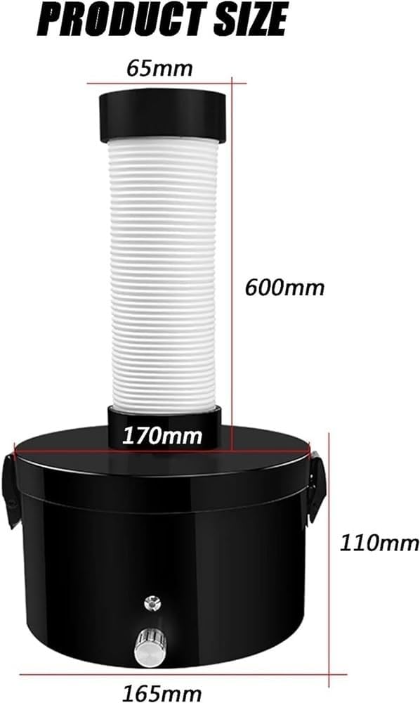 Strong Suction Power Solder Fume Filter 3 Stage Filtration Fume Smoke Absorber Solder Fume Extractor for Esd Soldering Station, Manual Welding, Soldering Iron, Cosmetology 100v-240v