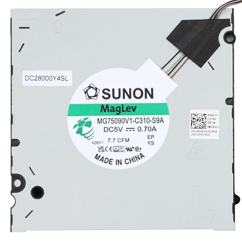 YAEHUYING New CPU and GPU Cooling Fan Replacement for DELL Precision 7670 M7670 7680 RTX A3000 A4500 A5500 3080Ti Series Laptop, 2 x Cooling Fan, 4 Pins Connector, DC5V 0.7A, Low Noise - Image 2