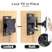 PERLESMITH RV Lockable TV Wall Mount for Most 23-43 Inch LED, LCD, OLED Plasma, Flat Screen TVs Full Motion with Articulating Arm Bears up to 77 lbs Swivels Tilts Extends for MotorHomes Camper Trailer