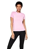 pink concert t shirts 2018 Atmungsaktive Mesh-Einsätze AURIQUE Damen Nahtloses Sport T-Shirt, Pink (Pink Marl), 42 (Herstellergröße: XL)