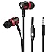 Kopfhörer Hirolan Headset Für iPhone 3,5 mm Kolben In-Ear-Stereo-Ohrhörer Hochwertiger Super-Bass-Kopfhörer für MID/Smart MP3 / MP4 / CD/Handys/Radios (Schwarz)