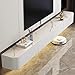 Coubird Mobile TV sospeso in legno massello, mobile TV moderno soggiorno per l'archiviazione, mobile porta TV con ante，Mobili per soggiorno, camera da letto, ufficio (Bianco-B, 120cm/47.2in)