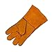 Edward Tools Pro Leather Welding Gloves 13” - Large Heat/Fire Resistant Gloves for BBQ, Grilling, Welding - Cowsplit leather with Fine Stitching - Wear Resistant Liner - Long for Arm Protection
