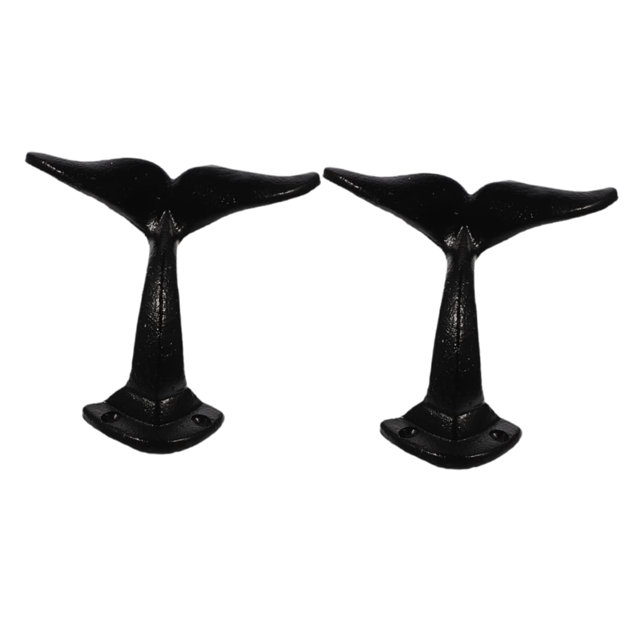 2piezas Gancho De Pared Decorativo De Ballena Fundición Resistente Para Colgar Abrigos Toallas y Llaves Para Hogar y Tienda