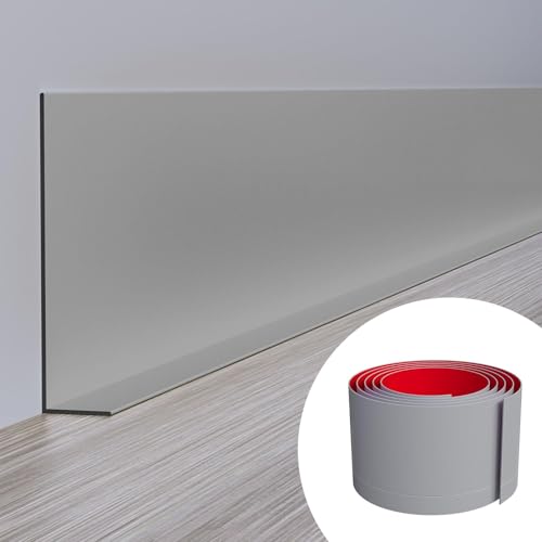 Duzzy Flexible Baseboard Molding Trim, 5 Inch(W) x 20 Feet(L)