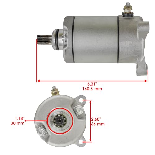 Caltric Starter Compatible with Polaris Ranger 500 6X6 499Cc 1998-2005 miniatura 2