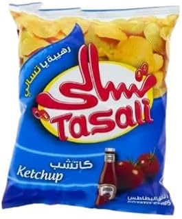 Tasali Ketchup Flavored Potato Chips, 15g pack of 12