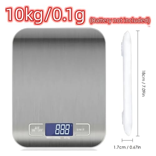 �f�W�^���X�P�[���A 5 �L��/10 �L���X�e�����X�|�d�q�X�P�[���L�b�`���X�P�[���z�[���W���G���[�H�i�X�i�b�N�v�ʃx�[�L���O�c�[���L�b�`���f�W�^���X�P�[��(White 10kg 0.1g)