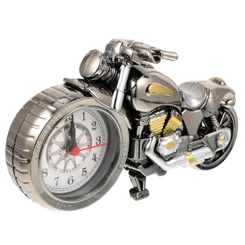 PRETYZOOM Reloj Sobremesa Vintage Forma De Motocicleta Despertador Creativo De...