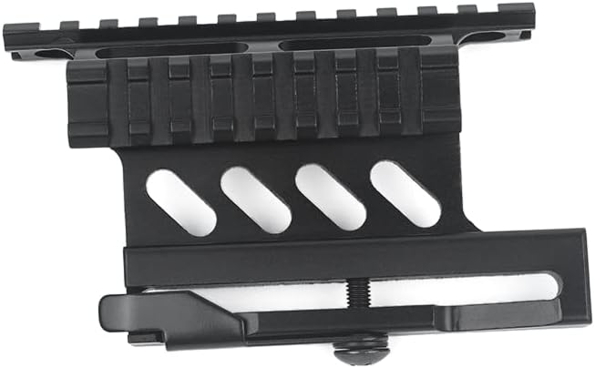 CNC Tactical Side Rail Scope QD Mount,Aluminum Picatinny Rail Scope Mount Sight Steel Mount