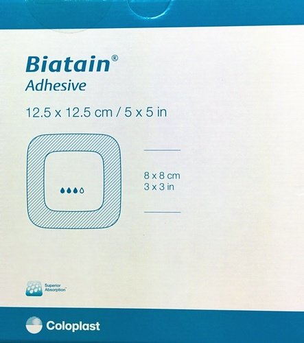 Biatain Adhesive Foam Dressing 12.5cm x 12.5cm