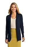 Port Authority Port Authority Ladies Open Front Cardigan Sweater. LSW289 M Navy