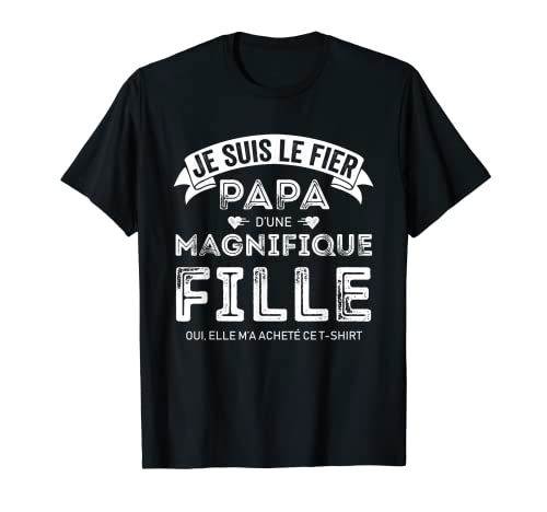 Photo de Humour Papa et fille Papa et bébé Humoristique Cadeau Tee T-Shirt