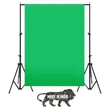 Camrox 8X12 Feet Background for Photo Studio and Outdoor Photography Backdrop ||Natural Green Lekera Cloth ||