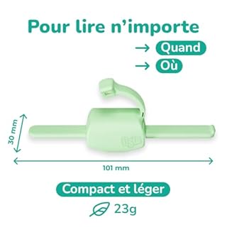 lizia - Liseuse/Lampe de Lecture - Vert - Made in France - Lumière Discrète - Invention Médaillée au Concours Lépine