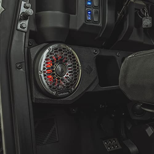 Rockford Fosgate Rngr18Rc-Stg6 Audio Kit: Ride Command Interface, 1500-Watt Amp, M2 Color Optix Multicolor Led Lighted Front, Rear Speakers & Subwoofer For Select Polaris Ranger Models (2018-2022) #TOP4