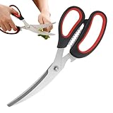 Utensilios de cocina robustos | Con mango cómodo antideslizante lavable en lavavajillas acero para aves de corral y – Para cortar carne, huesos, pescado, verduras